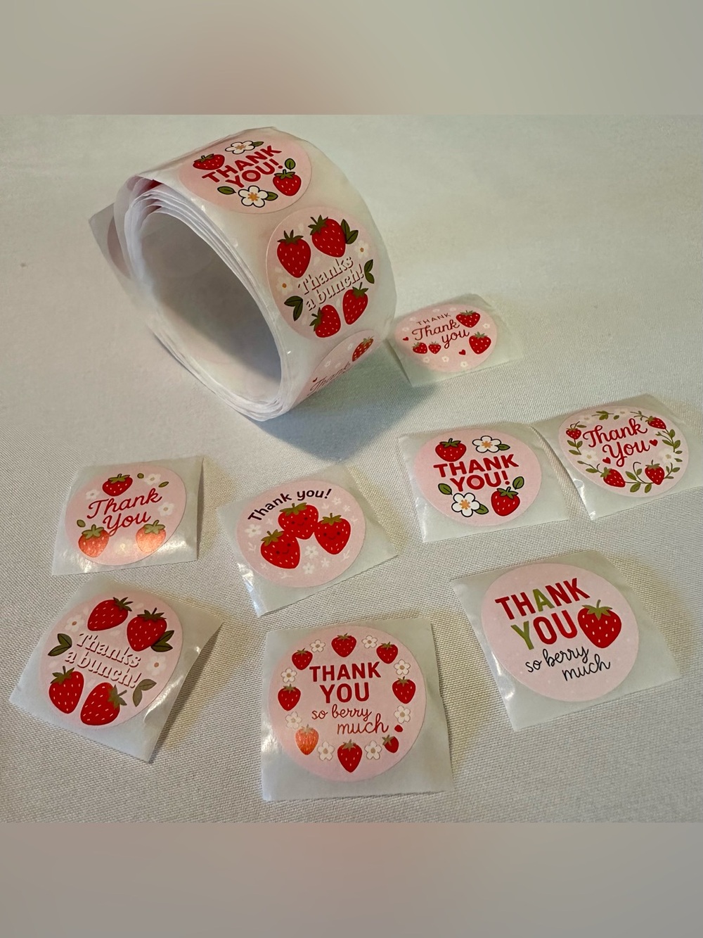 100 Thank You Stickers